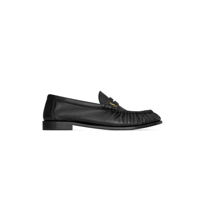 YSL LE LE LOAFER SUPPLE IN SHINY LEATHER 766876AA00K1000
